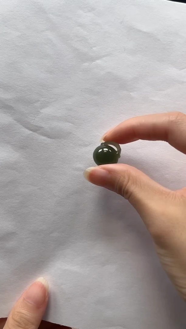 和田玉未镶嵌颈饰钱袋子吊坠