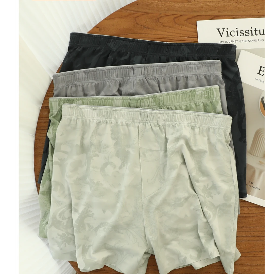 贾鲁萨加高端时尚冬季男士莫代尔印花吸汗透气宽松平角内裤