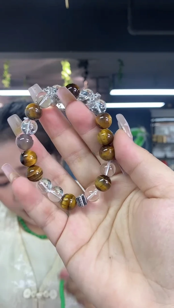 水晶手链未镶嵌多样性发其一颜色微差
