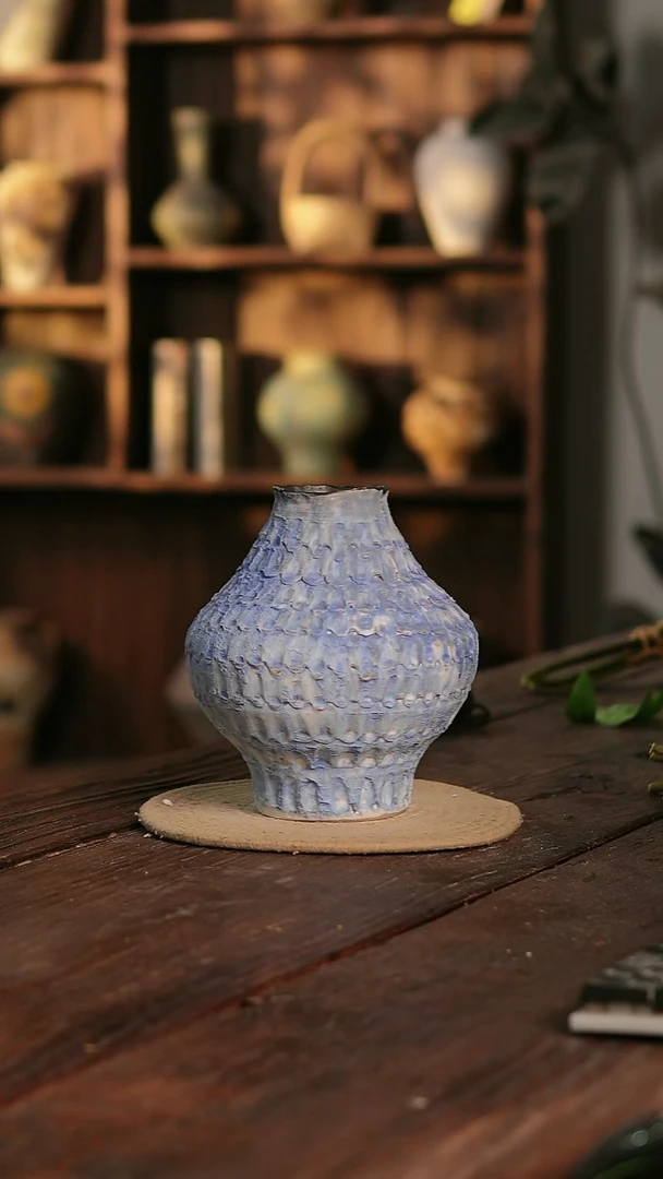 摆件 10-401 陶瓷花器高21-22口径7