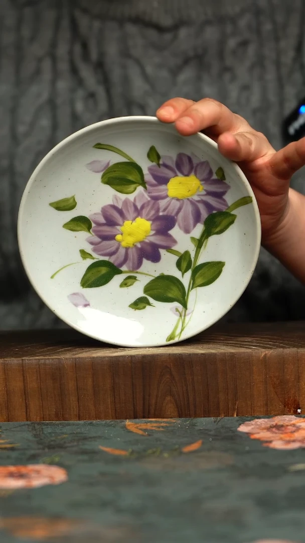 杯釉下彩手工手绘同款陶器