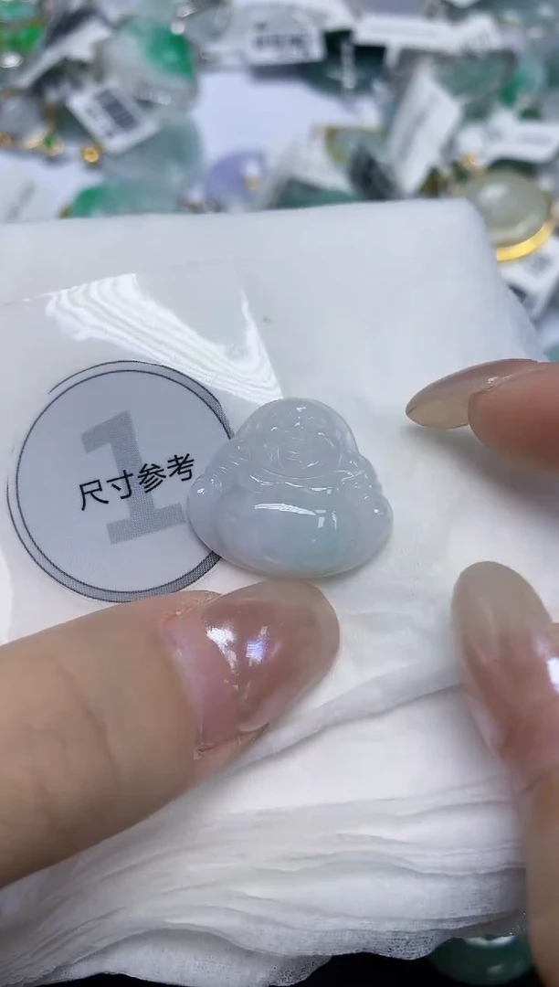 颈饰未镶嵌翡翠天然缅甸翡翠A货百元以上9元证书费自理
