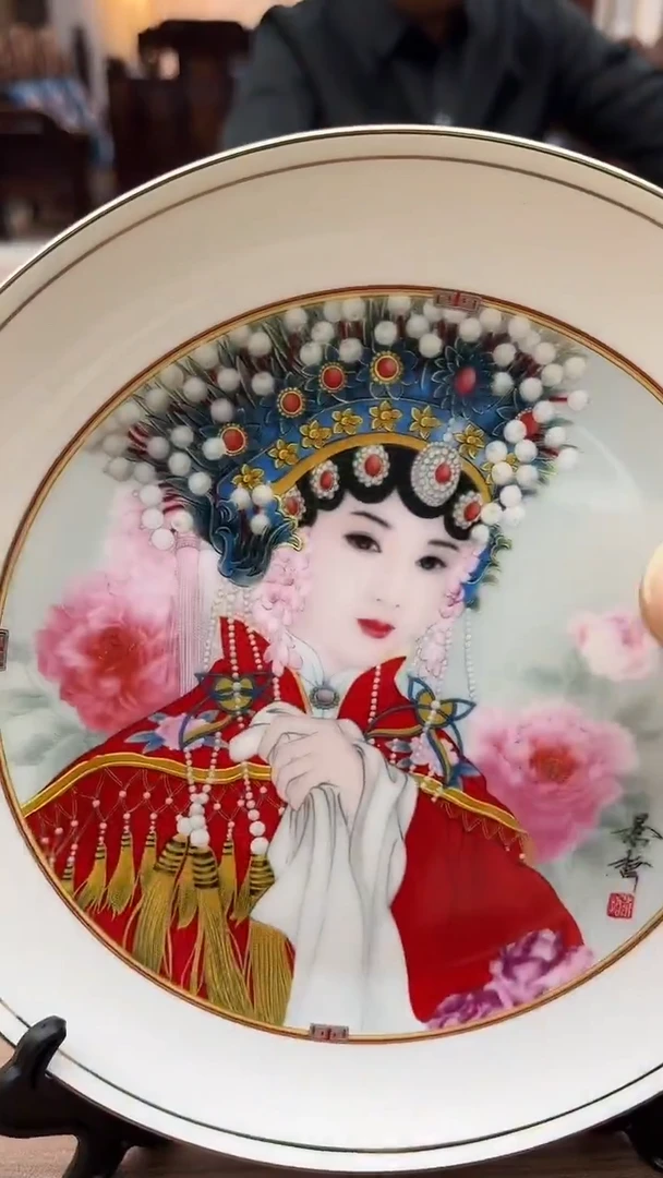 绘画崔老师-人物-瓷盘（小）