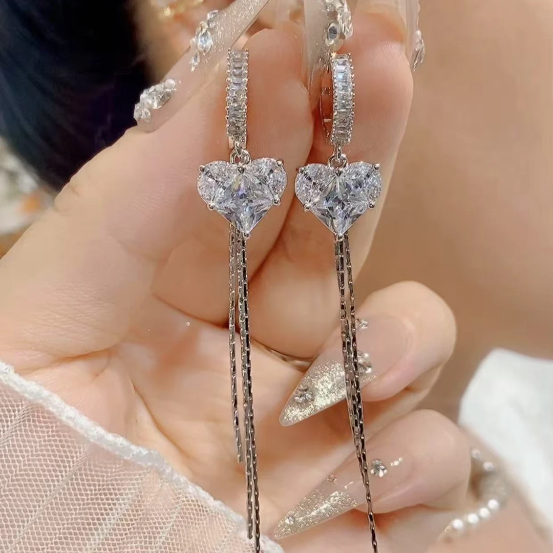 铜合金合成锆石耳饰 日韩简约金色拼色女耳环气质耳扣欧风M20