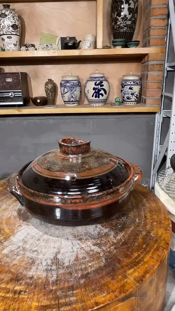 陶土微瑕砂锅直径21高9.5介意勿拍