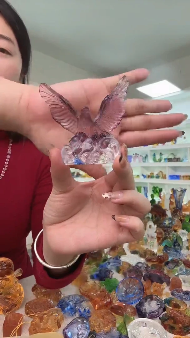 手工艺品琉璃大展鸿图