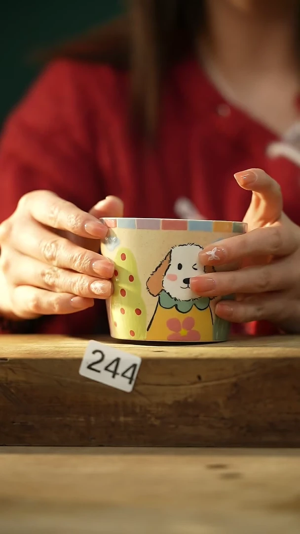 【闪购商品】瓷片设计师手作款 落单设计师咖啡杯