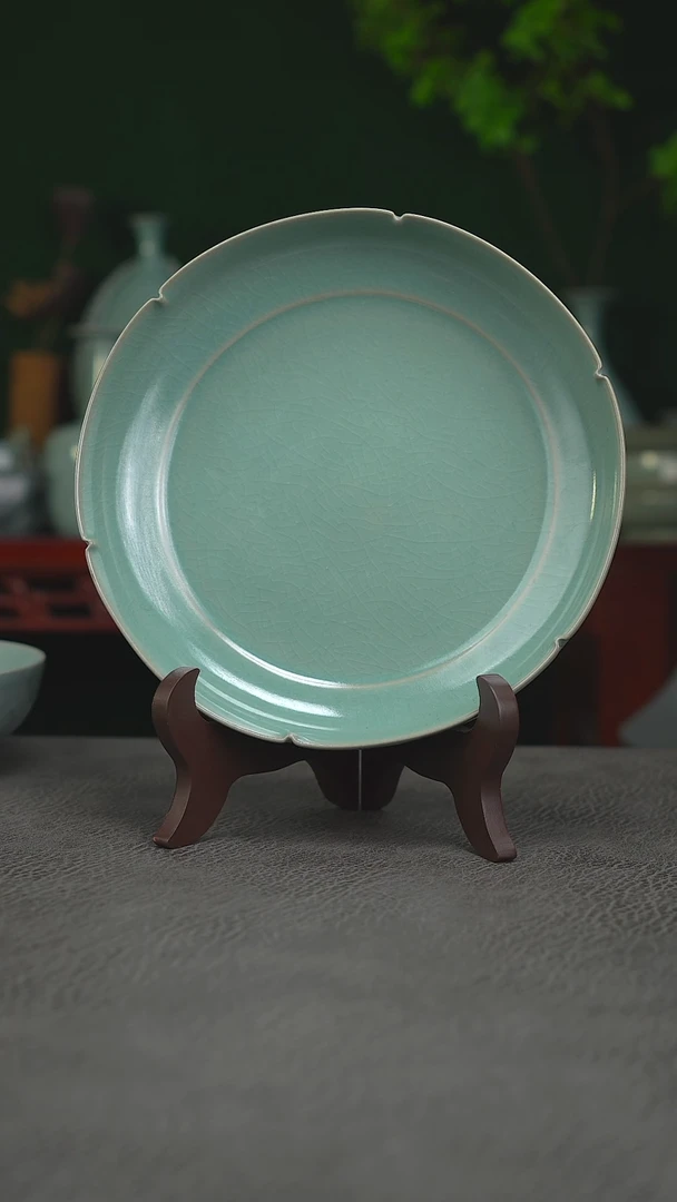 张公巷釉   92号葵口洗  18.8一级品-二