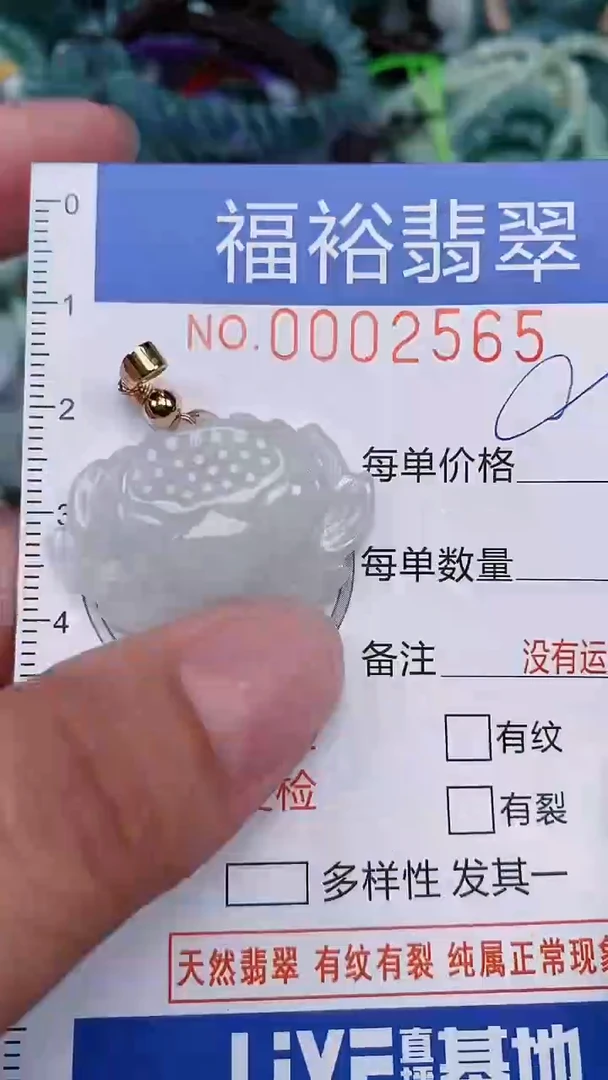 翡翠未镶嵌颈饰...0002565