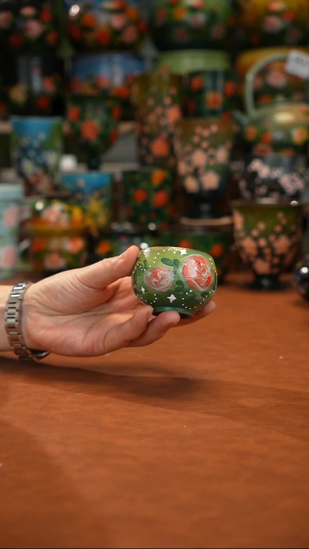 紫砂油画手绘釉下彩