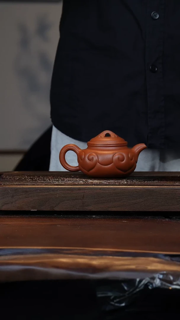 【闪购商品】紫砂茶壶福利红降仿古如意