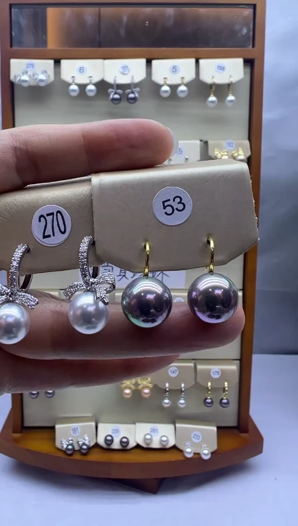 未镶嵌耳饰淡水珍珠270+53