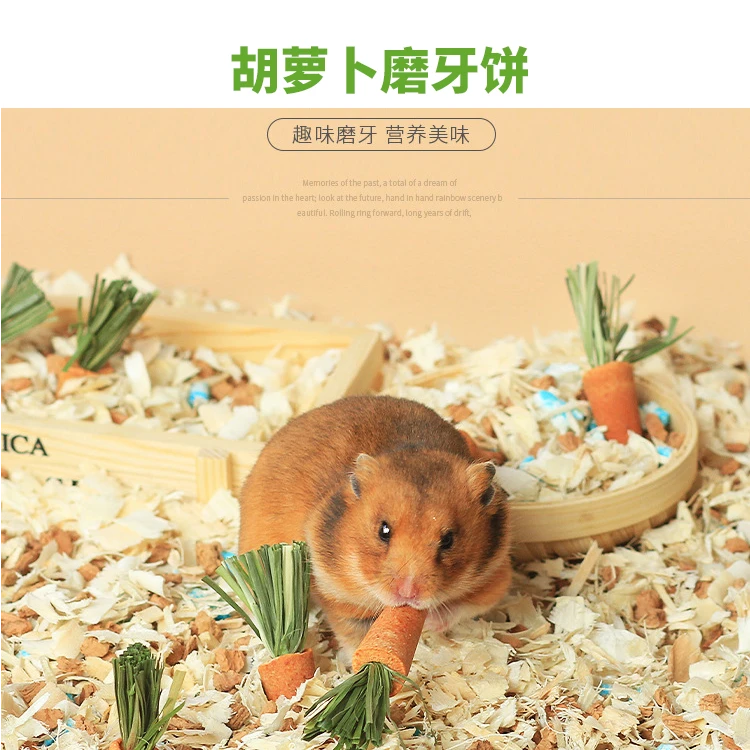 造景小零食 兔子胡萝卜草莓磨牙金丝熊粮营养仓鼠专用食物小零食