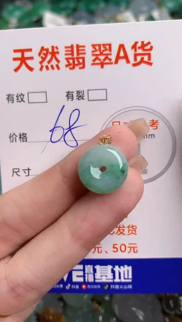 翡翠18K金镶嵌颈饰14006825