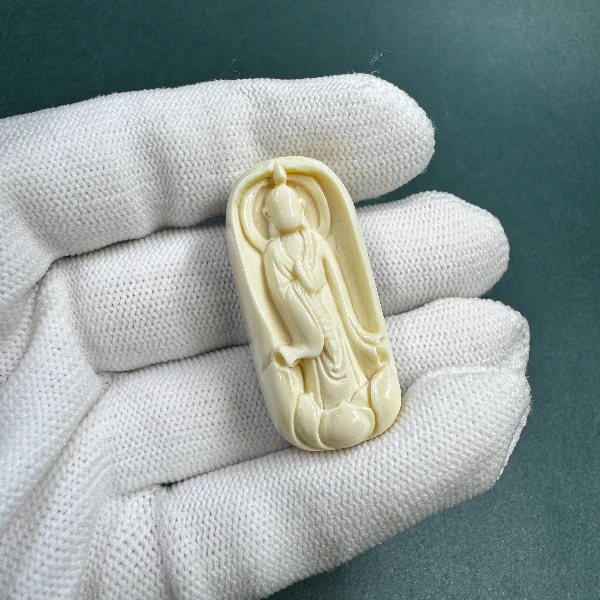 DK1074天然猛犸牙无相雕刻件 支持鉴定 假一罚四