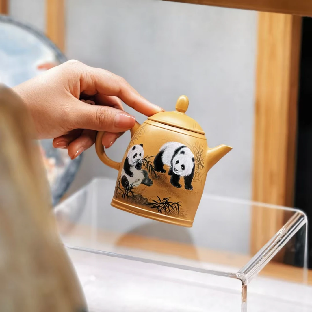 台湾匠人陈泰源老师（熊猫）茶壶