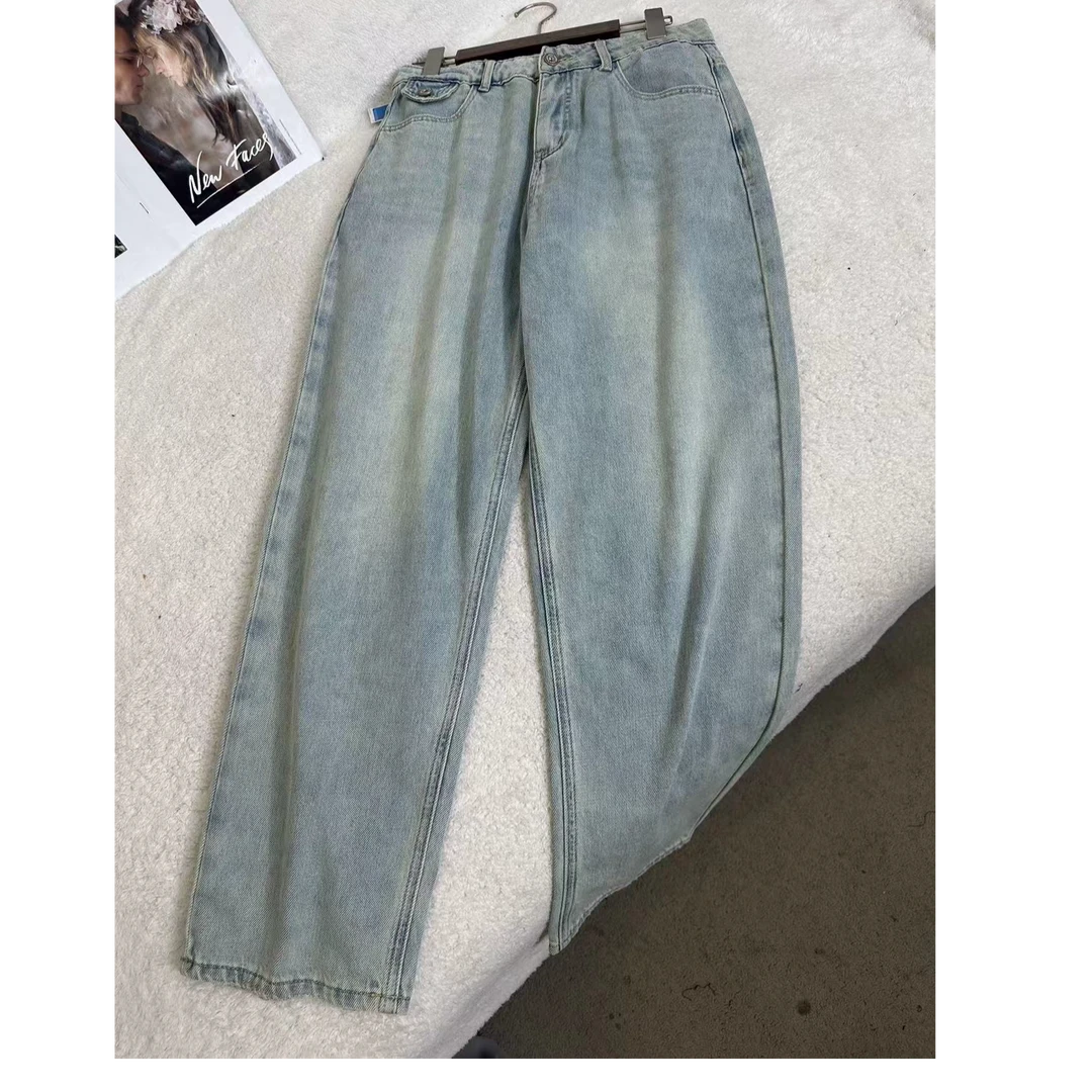 百搭水洗高级舒适秋季新款牛仔裤 H231