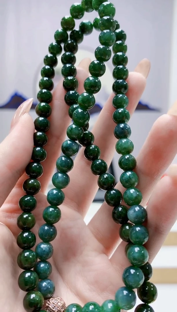 未镶嵌定制翡翠4917jw-毛货珠链96