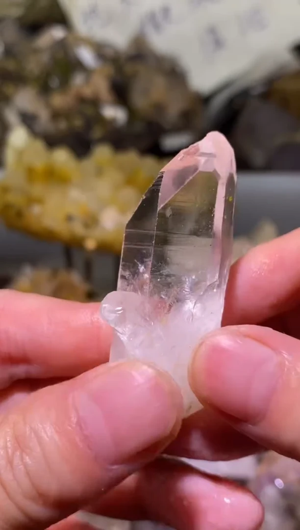 未镶嵌珠宝半成品水晶39号高透金口河水晶