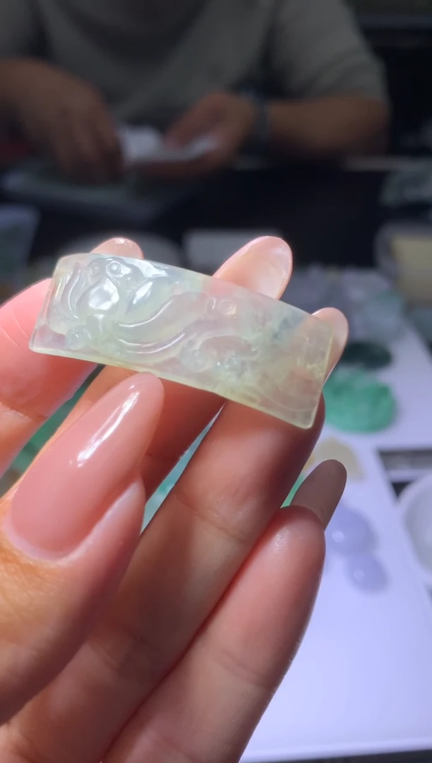 未镶嵌定制翡翠L**蓝MXX058023