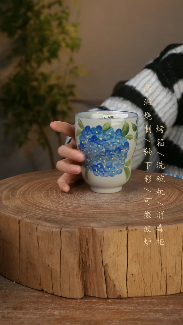 碗瓷景德镇手工手绘高温瓷釉下彩