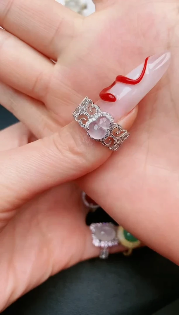 【闪购商品】翡翠戒指银S925镶嵌....