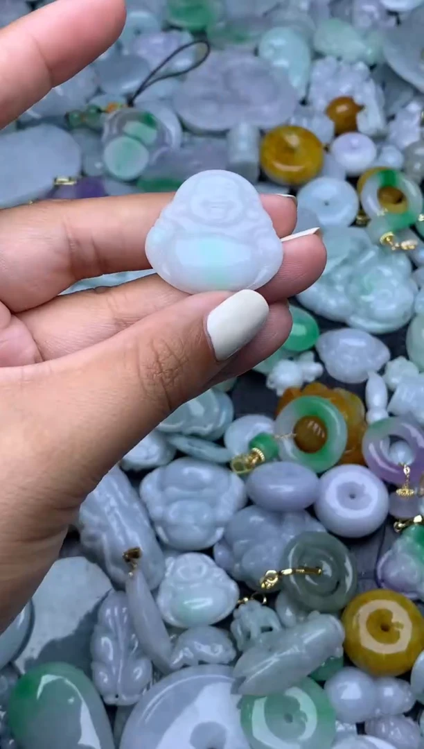 翡翠未镶嵌颈饰天然缅甸翡翠吊坠