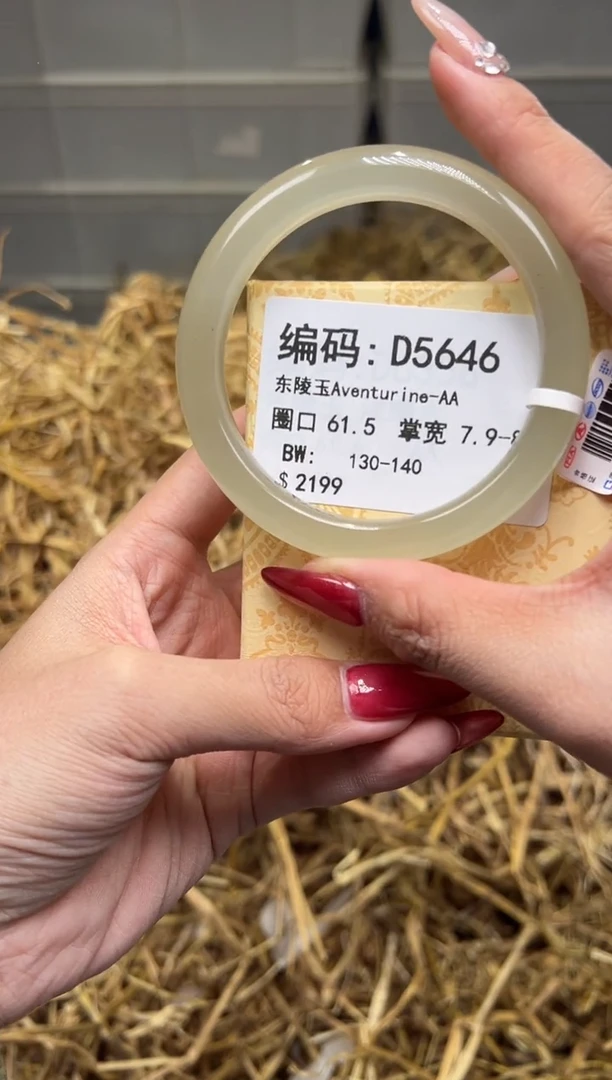 未镶嵌手镯石英质玉D5646