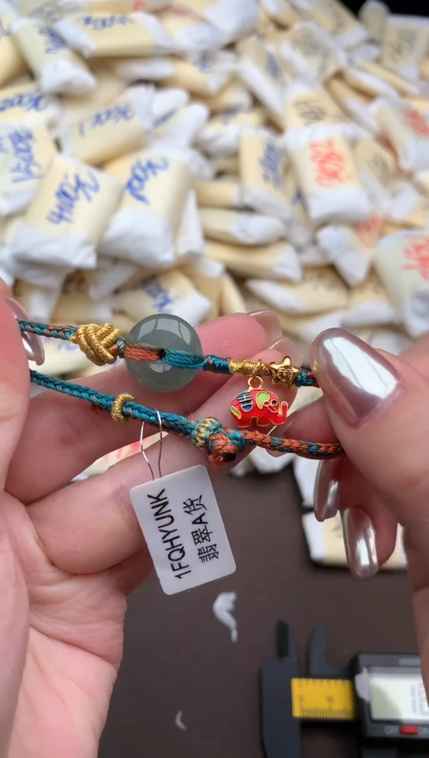 【闪购商品】翡翠手绳银S925镶嵌一