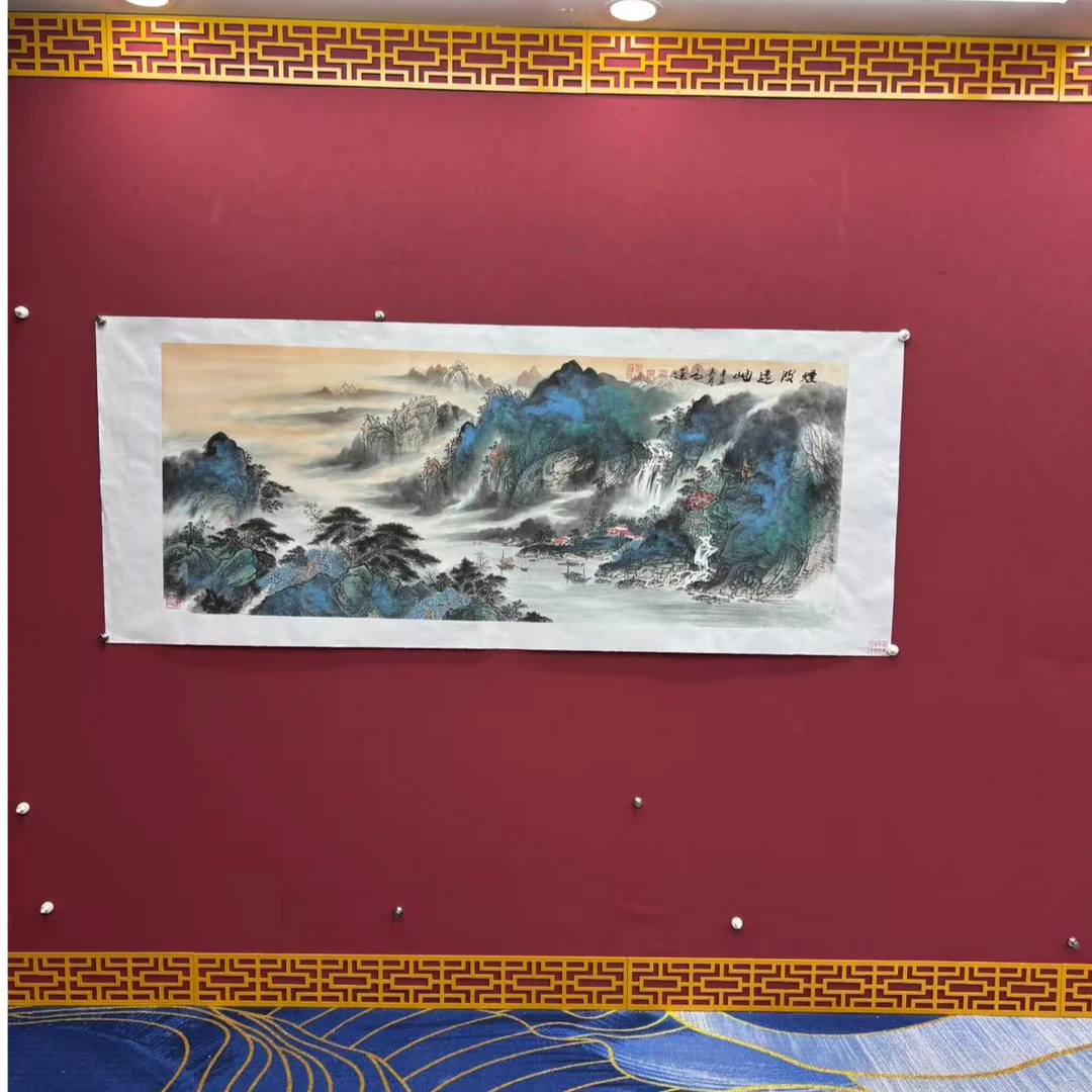 高远/国画/宣纸/180X70/手绘