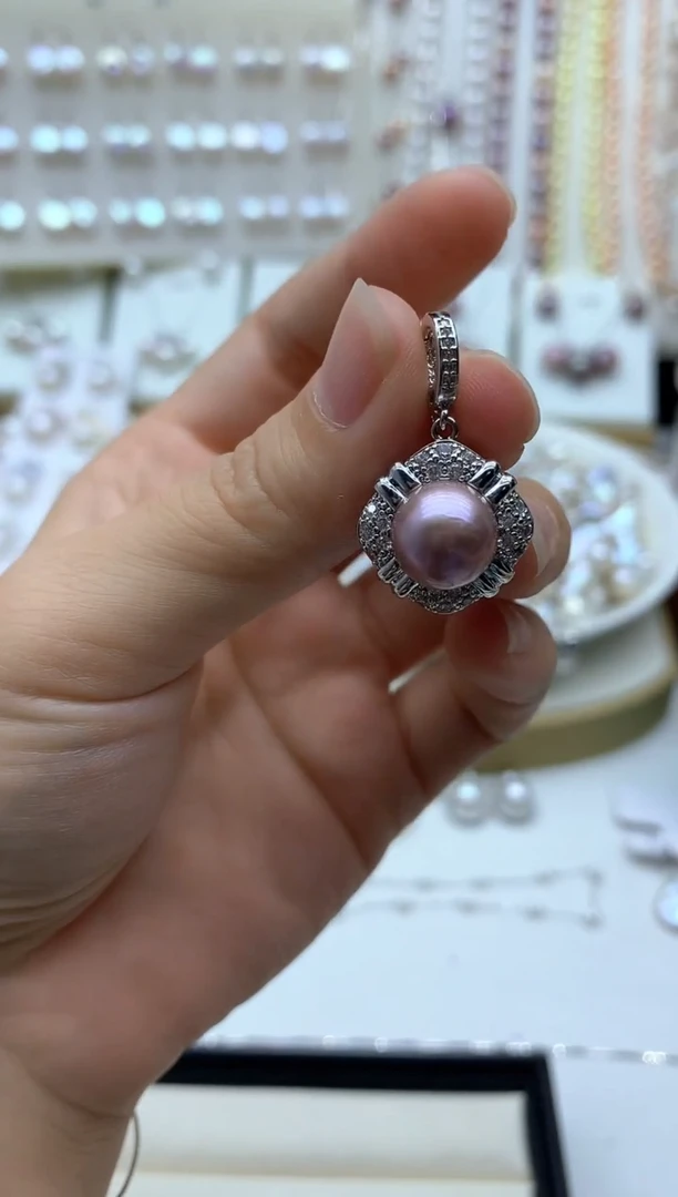 淡水珍珠合金吊坠(不含链)1