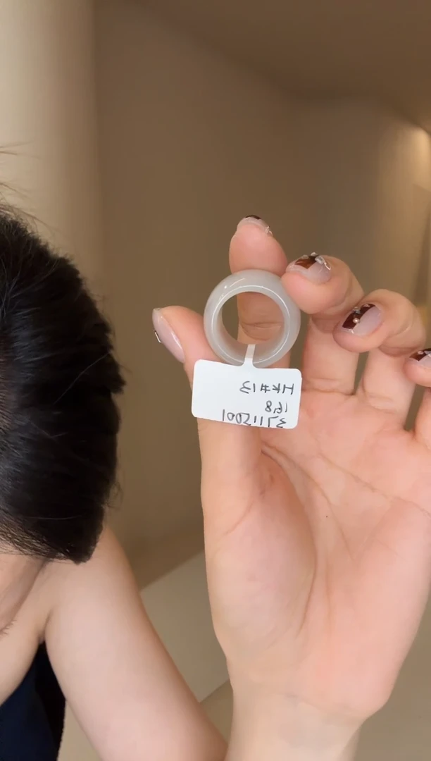 【闪购商品】和田玉戒指未镶嵌13码烟紫多样性发其一