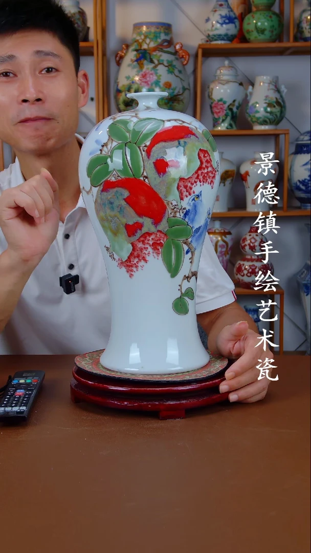 现代景德镇手工手绘陶瓷摆件13