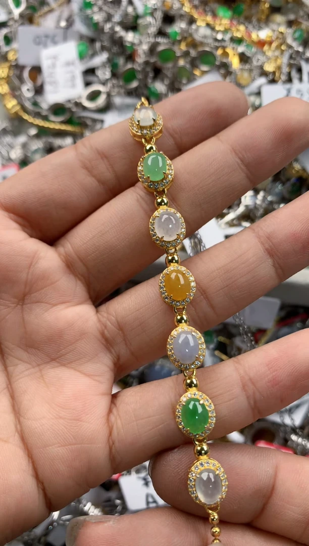 银S925镶嵌戒指翡翠777               2