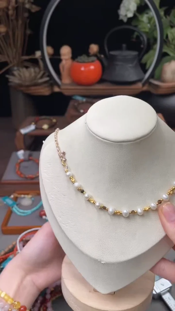 【闪购商品】淡水珍珠手绳银S925镶嵌@@I021I016172