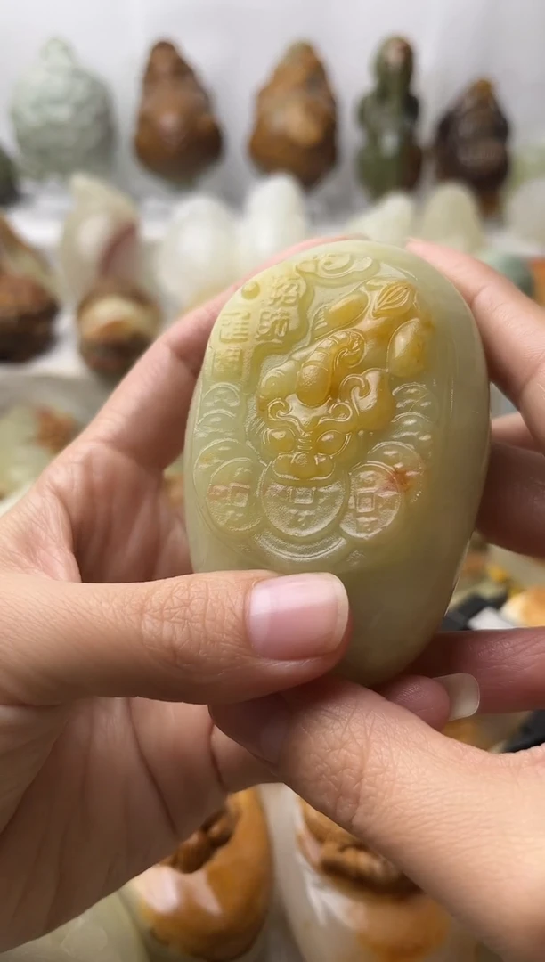 石材古青石棉纹正常不退换貔貅