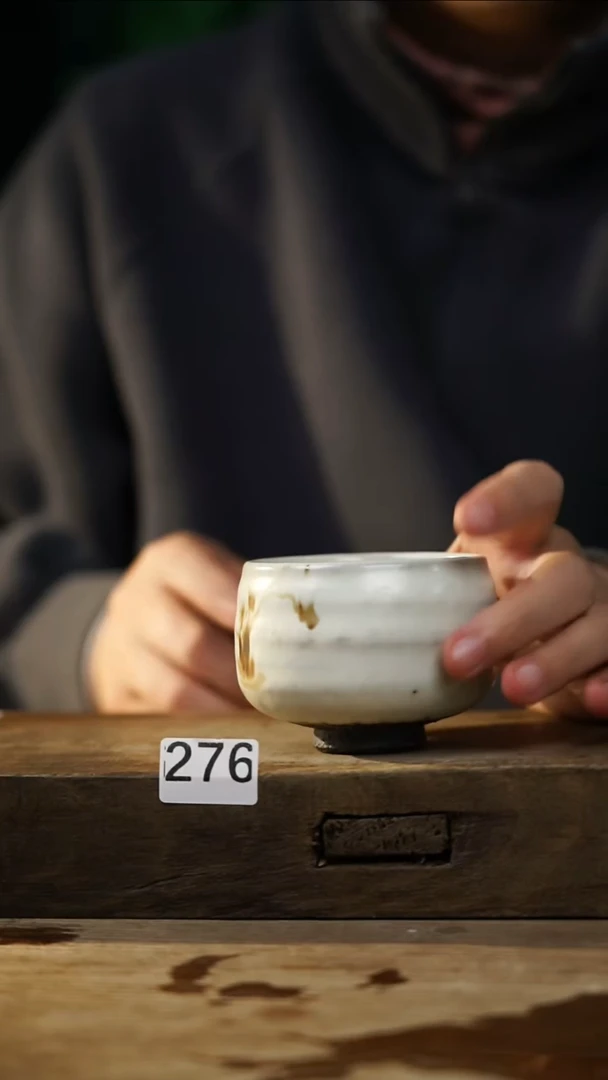 瓷片开播福利！！不顾一切之落单福利！粉引铁绘杯