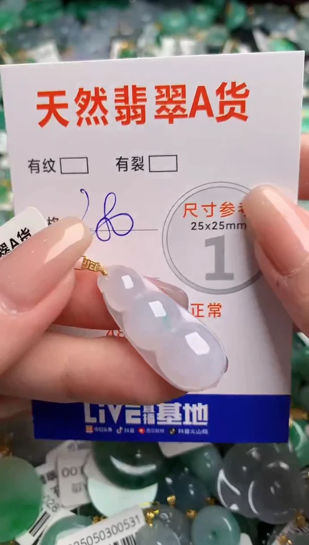 翡翠18K金镶嵌颈饰0264000028