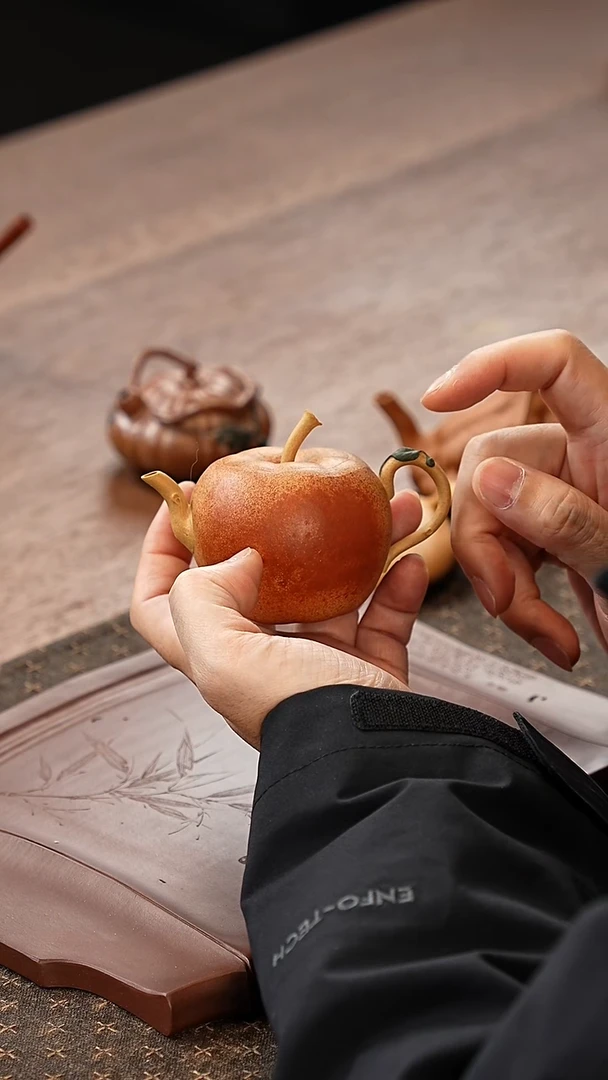 茶壶紫砂平安果平安果