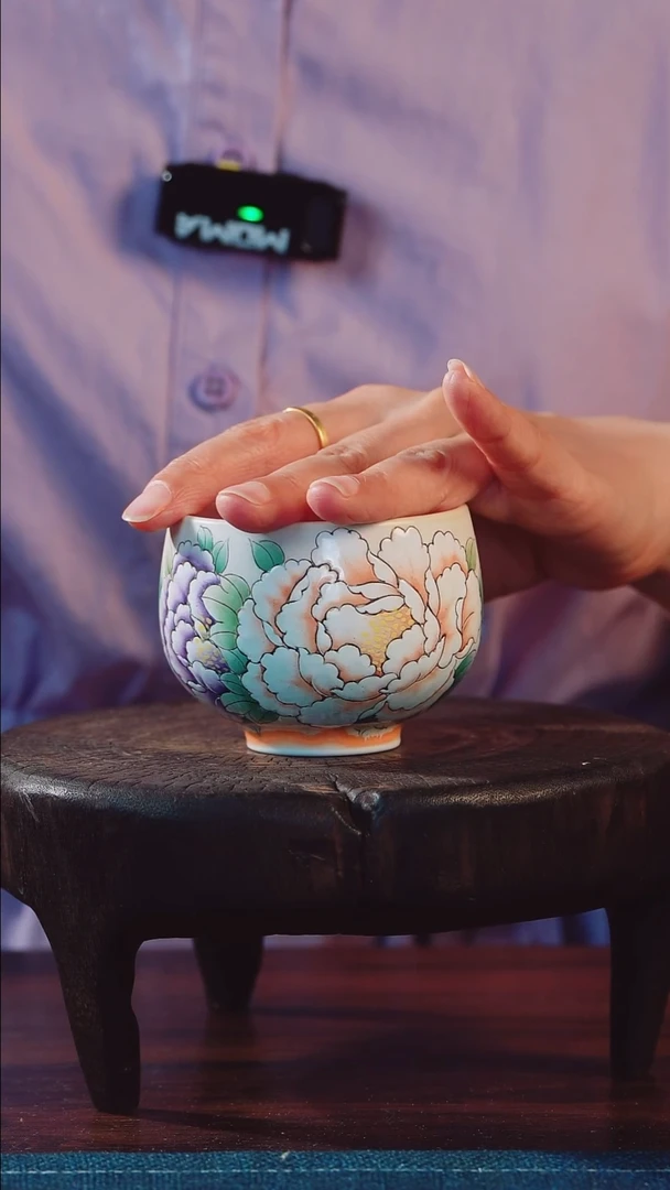 清**月艺然堂手工手绘茶器