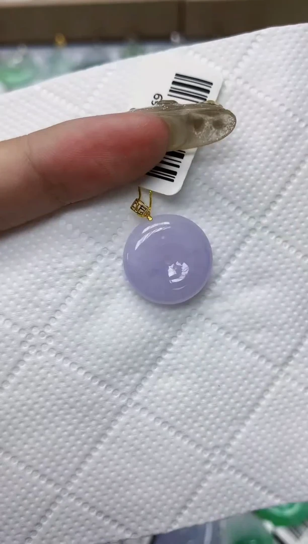 翡翠18K金镶嵌颈饰1111111111