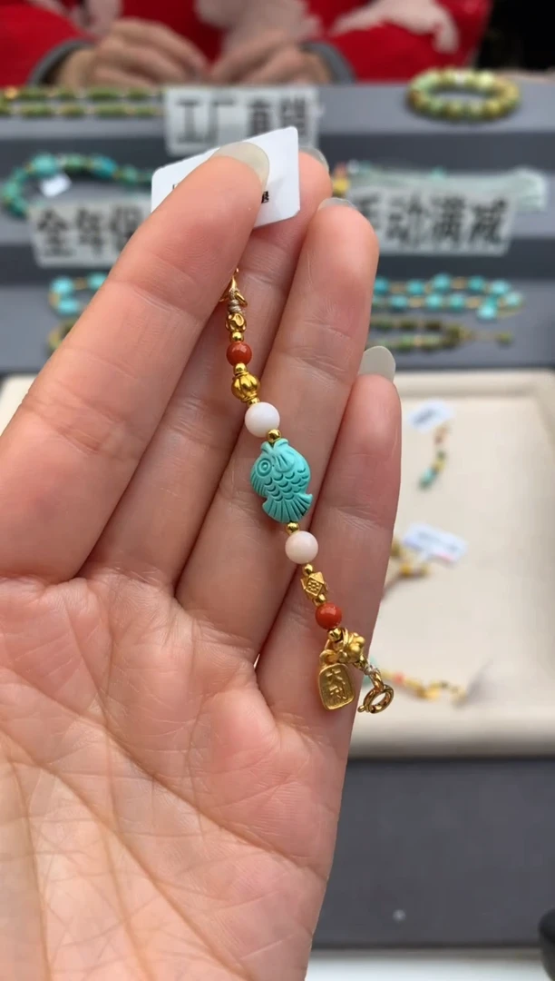 未镶嵌绿松石半链茜.C128