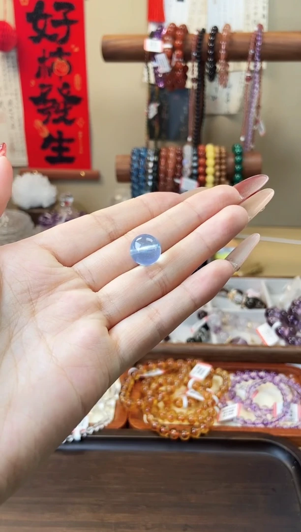 【闪购商品】水晶单珠未镶嵌h07 海蓝宝单株12mm