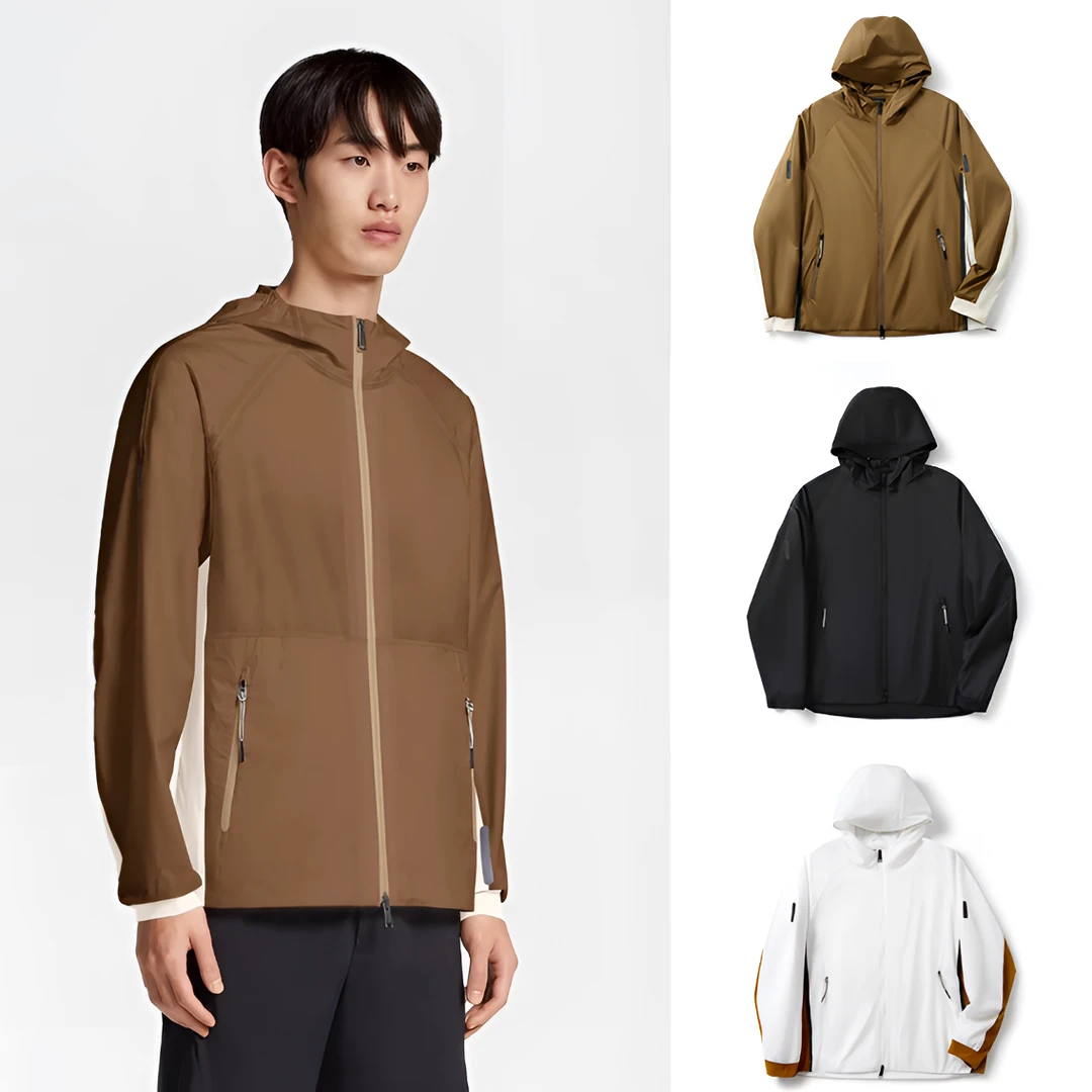 意奢神衣 激光打孔防晒透气高端春夏男女情侣轻量连帽夹克外套