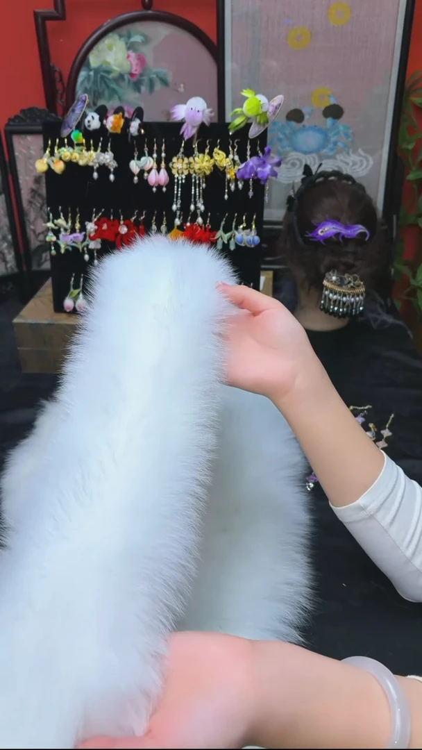 刺绣l**a非遗手工绒花饰品