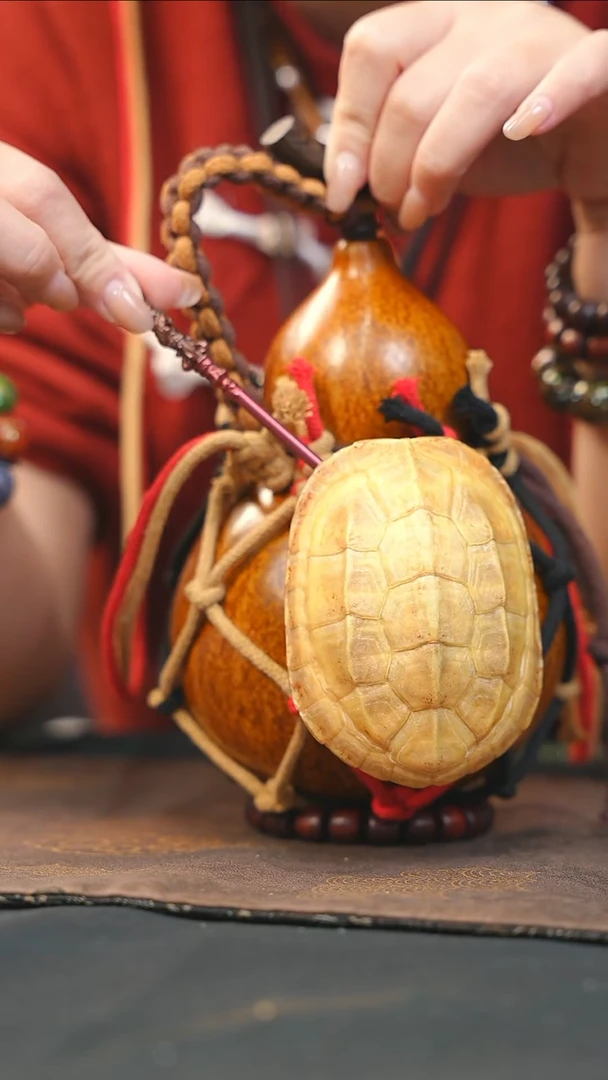 【闪购商品】RO155大漆酒葫芦不包手串及旋转底座