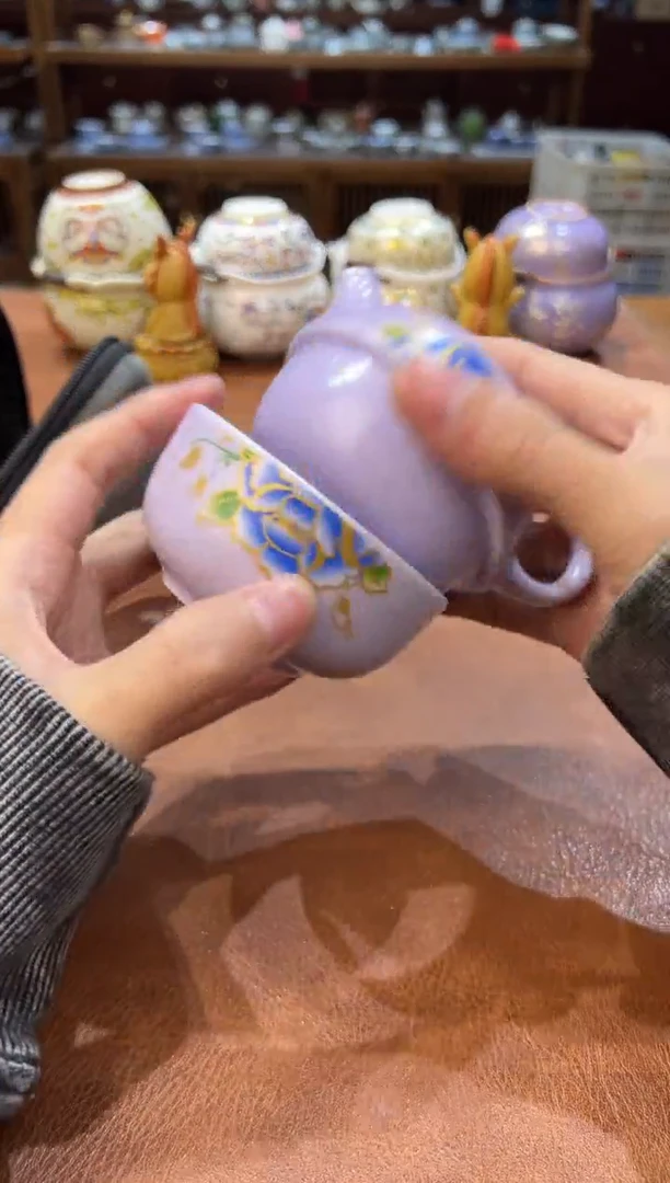 真的很便宜会开片的旅行茶具