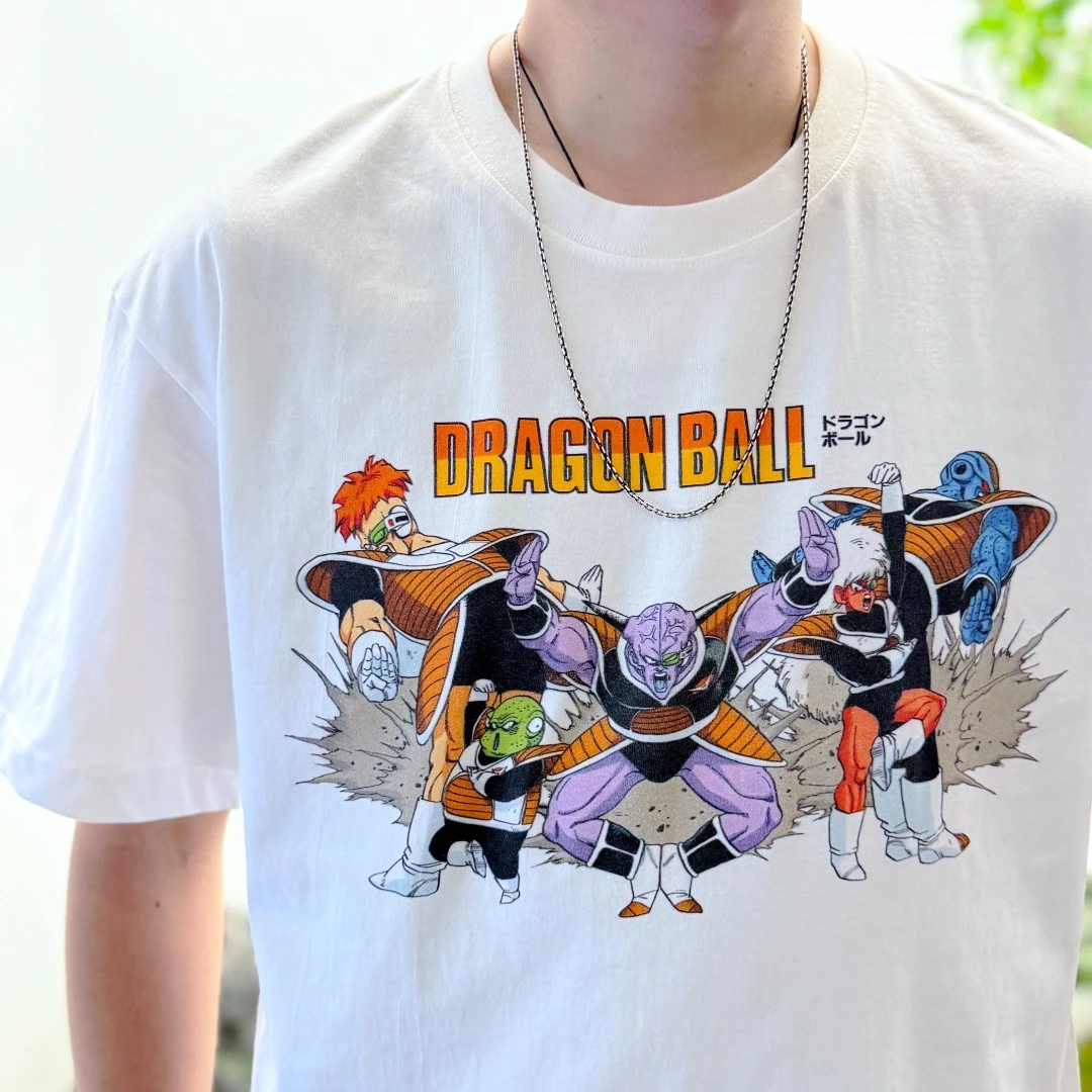 YXY【七龙珠基纽特战队】动漫二次元美式复古T恤男女直喷长袖印花潮