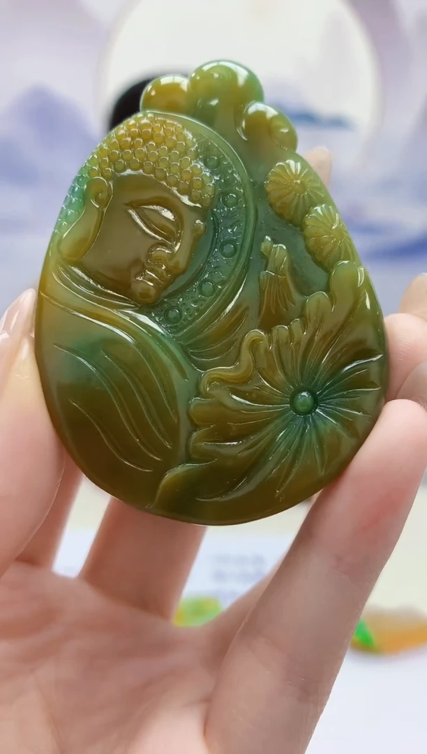 定制翡翠未镶嵌5152jw-毛货挂件