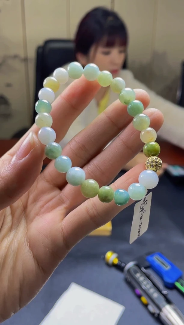 未镶嵌手链翡翠珠串